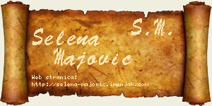 Selena Majović vizit kartica